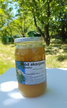 Miód nektarowy akacjowy Pasieka Kozów 1000g