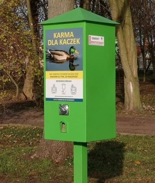 KACZKOMAT automat z karmą dla kaczek