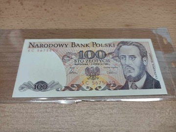 Banknot 100 zł PRL Ludwik Waryński