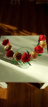 Róża z zapałek