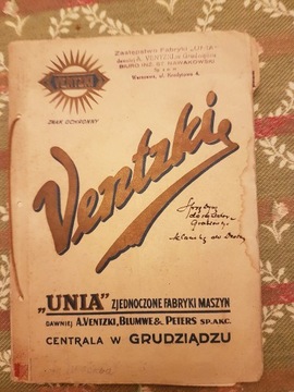 Ventzki Katalog wydanie r. 1928