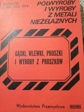 Katalog SWW053, 054 Gąski, wlewki proszki 1989