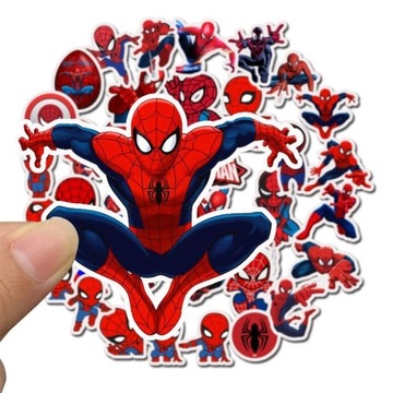 Spiderman Naklejki Marvel 35 sztuk Wodoodporne PVC