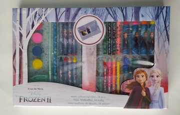 FROZEN DISNEY Mini kuferek do malowania 34 części