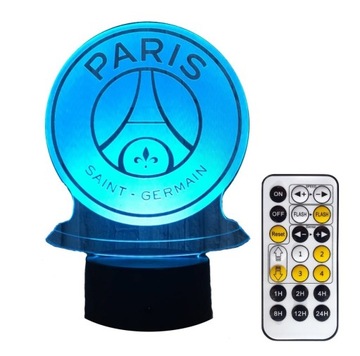 Lampka nocna 3D LED PSG Paris Saint-Germain