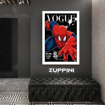 Spider Man VOGUE plakat dekoracja ścienna 