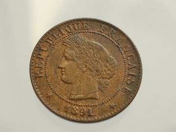 1 CENTIME 1891 A