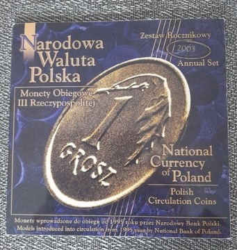 NARODOWA WALUTA POLSKA 2003 r. BLISTER MENNICZY 