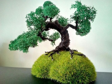 Drzewko bonsai z drutu