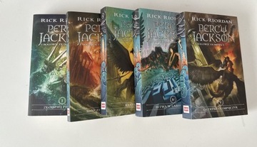 Seria komplet książek Percy Jackson tomy 1-5