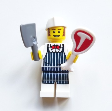 Lego Minifigurka col06-14 Butcher/Rzeźnik