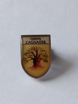 Herb gmina Zagnańsk przypinka pin odznaka wpinka