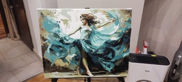 Obraz Tańcząca kobieta - akryl 50 x 40