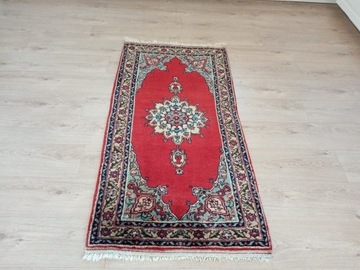 Piękny orientalny ręcznie tkany wełniany dywan 