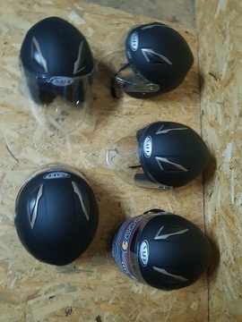  KASK MOTOCYKLOWY OTWARTY Czarny mat skuter uniwer