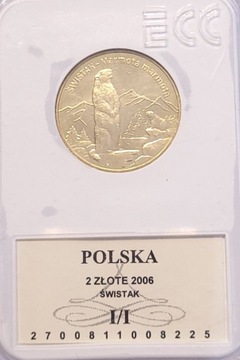 Polska 2 złote, 2006 Świstak,I/I,NGC(162)