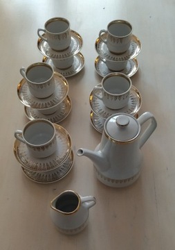 Chodzież porcelana zestaw do herbaty i kawy  