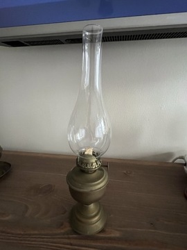 Lampa naftowa miniatura mosiądz Belgia