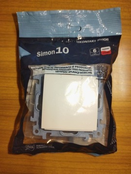 SIMON 10 - Gniazdo pojedyncze CGZ1BC.01/11 biały