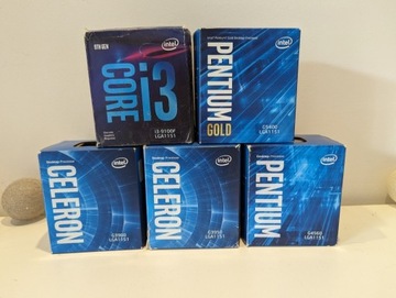 Pudełka CPU INTEL I3 Pentium Celeron