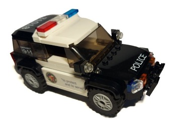 LEGO CITY POLICJA SUV stylizowany na LA Naklejki 