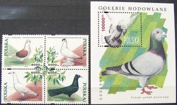 Fi 3363-66 blok 156 ** Gołębie hodowlane