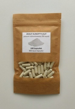 Zeolit klinoptylolit 100 kapsułek po 800 mg 