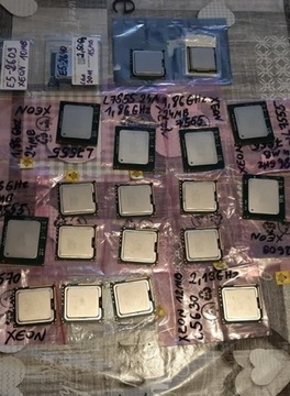Różne Procesory Intel  xeon  OKAZJA 15 szt komplet
