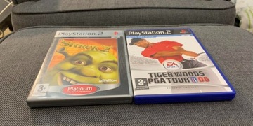 Shrek 2  + Tiger Woods PS2