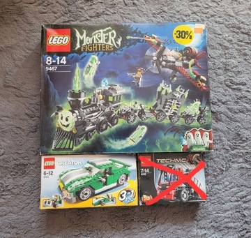 Zestawy LEGO - 9467, 6743,