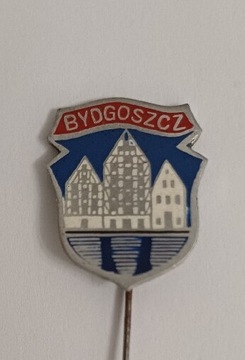 Stara przypinka PRL Bydgoszcz emalia