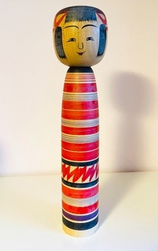 Duża Kokeshi Tsuchiyu- sygnowana