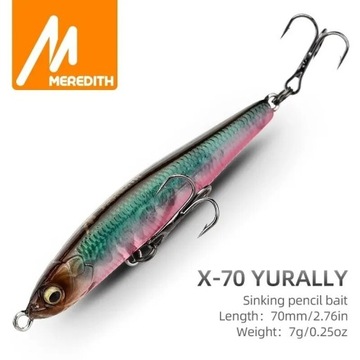 MEREDITH||X-70 Yurally||Jerk||Wobler||Przynęta twarda