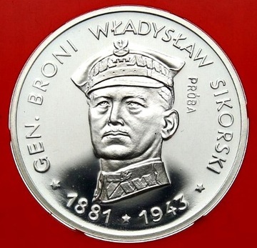 100 zł 1981Gen. Władysław Sikorski, próba