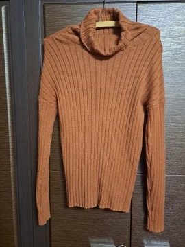 Wełniany komplecik, spódniczka + sweterek roz.36