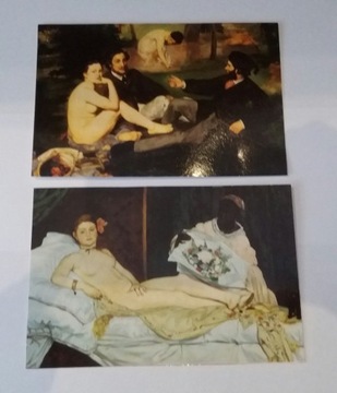 2 pocztówki Malarstwo Louvre (zestaw 1)
