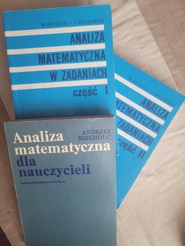 Analiza matematyczna w zadaniach Krysicki +1 inna