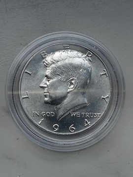 USA 1/2 Half Dollar 1964 r J. Kennedy srebro 900