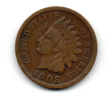 USA 1 CENT 1905 INDIANIN