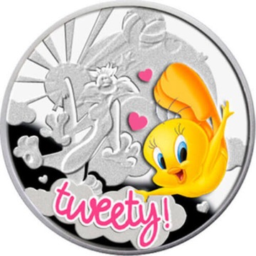 Tweety Carton Characters Proof Silver coin 2013