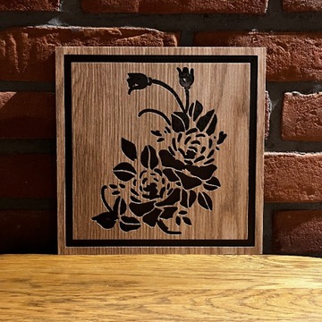Obraz w drewnie „Kwiat 1”