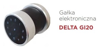 Gałka elektroniczna Delta GI20 klamka szyfr brelok