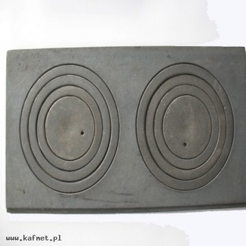 Płyta kuchenna dwuotworowa z fajerami 60cm*30cm 