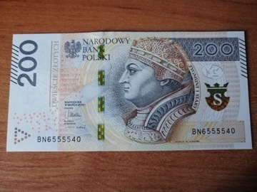 Banknot 200 zł seria BN