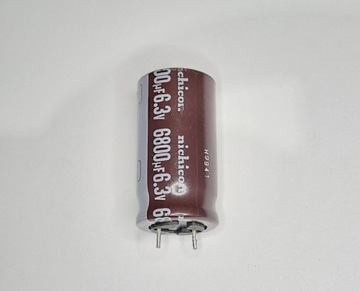 6.3V 6800uF  Nichicon   kondensator elektrolityczny 16x31mm 105°C 