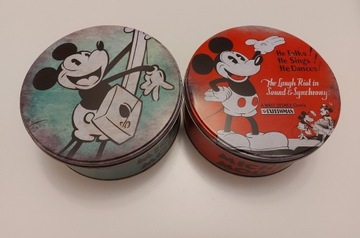 2 Puszki Mickey Mouse Retro Vintage