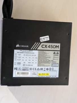 Corsair CX450M używany, pół-modularny