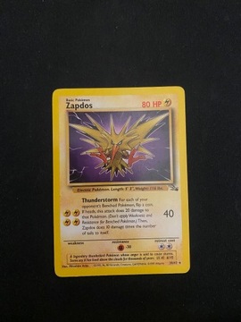 Karta Pokemon Zapdos 30/62 Fossil