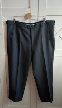 Męskie spodnie garniturowe czarne 