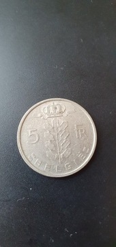 Belgia 5 franków 1974 rok / E